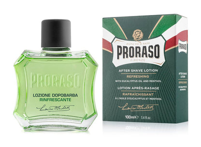 Proraso Refreshing After Shave Lotion – Eucalyptus & Menthol Splash for Men, 3.4 oz Avelisse