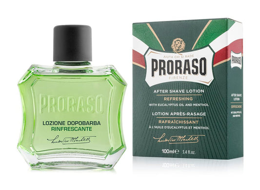 Proraso Refreshing After Shave Lotion – Eucalyptus & Menthol Splash for Men, 3.4 oz Avelisse