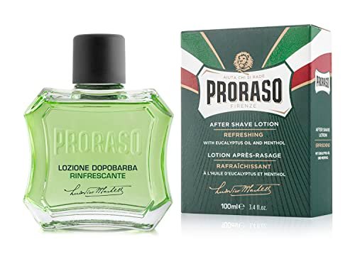 Proraso Refreshing After Shave Lotion – Eucalyptus & Menthol Splash for Men, 3.4 oz Avelisse