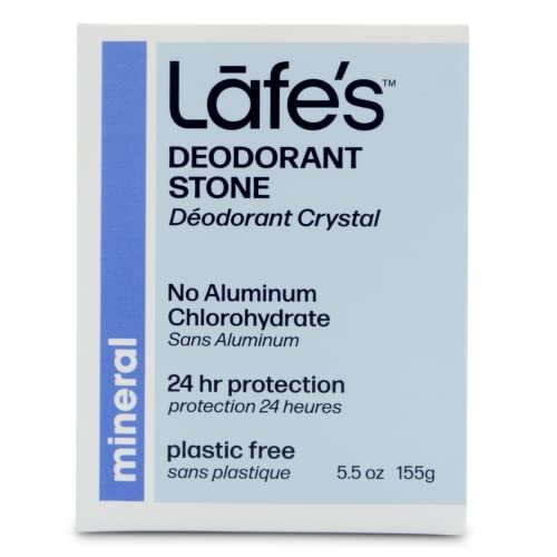 Lafe's Natural Deodorant Crystal Rock – Unscented, Aluminum Free, Plastic Free (5.5 oz) - görsel 6