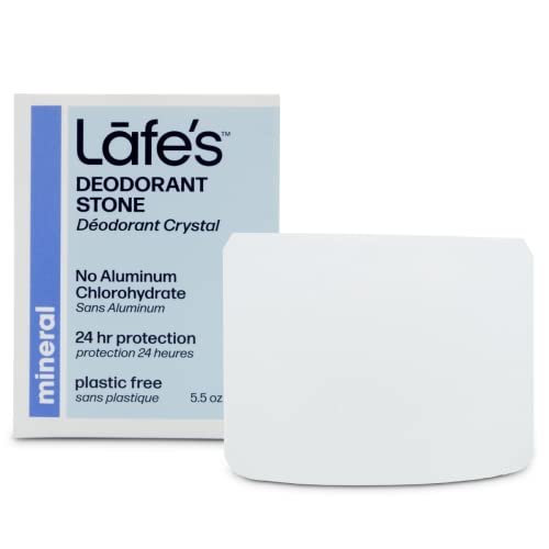 Lafe's Natural Deodorant Crystal Rock – Unscented, Aluminum Free, Plastic Free (5.5 oz) - görsel 2
