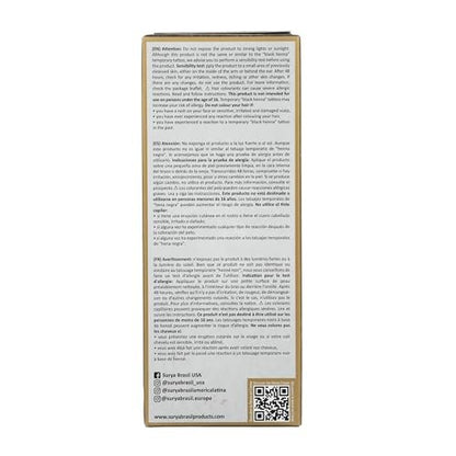 Surya Brasil Henna Cream for Gray Coverage – Semi-Permanent Natural Black Hair Color Treatment, 2.37 oz Avelisse