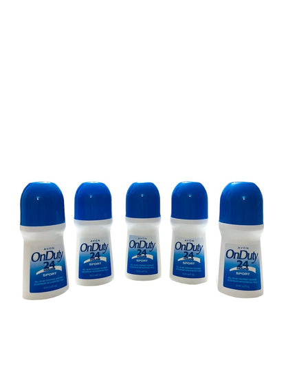 Avon On Duty 24 Hour Sport Deodorant - 5-Pack (1.7 oz Each) Long-Lasting Protection Avelisse