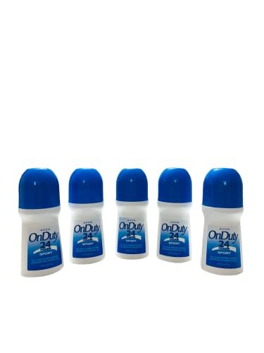 Avon On Duty 24 Hour Sport Deodorant - 5-Pack (1.7 oz Each) Long-Lasting Protection Avelisse