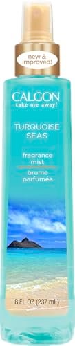 Calgon Fragrance Body Mist - Turquoise Seas, 8 oz - Long-Lasting Scent for Women & Men - görsel 2