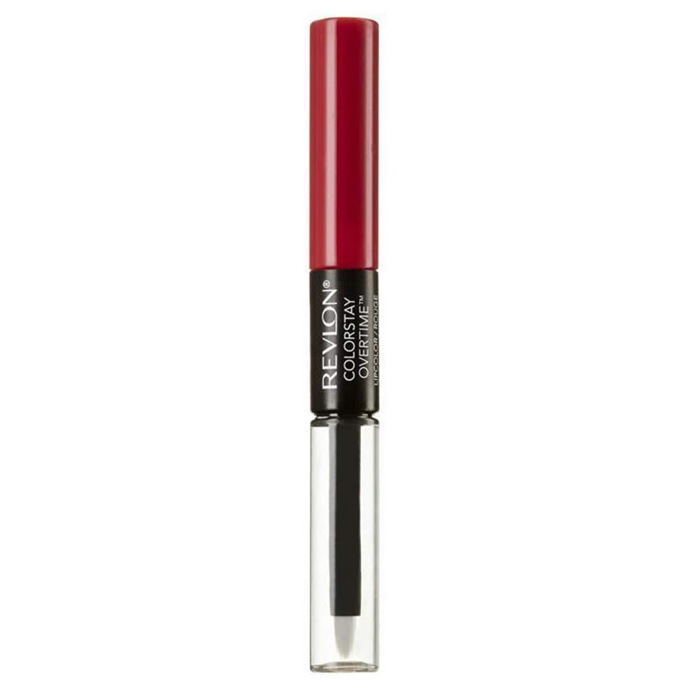 Revlon ColorStay Overtime Liquid Lip Color - Forever Scarlett (Pack of 2) - Long-Lasting Lipstick Avelisse