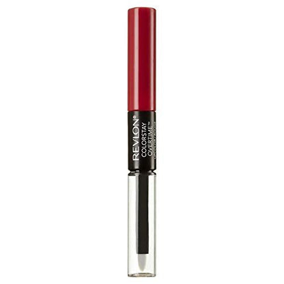 Revlon ColorStay Overtime Liquid Lip Color - Forever Scarlett (Pack of 2) - Long-Lasting Lipstick Avelisse