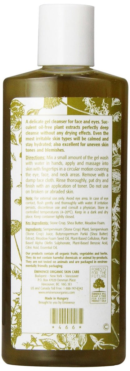 Eminence Stone Crop Gel Wash - Gentle Cleansing Gel for Sensitive Skin, 4.2 Fl Oz Avelisse