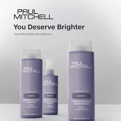 Paul Mitchell Forever Blonde Leave-In Treatment Spray – Repairs & Adds Shine for Bleached & Lightened Hair, 5.1 fl. oz Avelisse