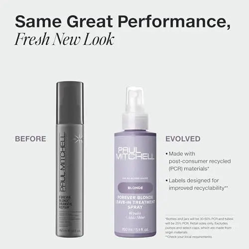Paul Mitchell Forever Blonde Leave-In Treatment Spray – Repairs & Adds Shine for Bleached & Lightened Hair, 5.1 fl. oz Avelisse