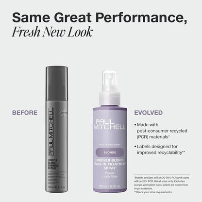 Paul Mitchell Forever Blonde Leave-In Treatment Spray – Repairs & Adds Shine for Bleached & Lightened Hair, 5.1 fl. oz Avelisse