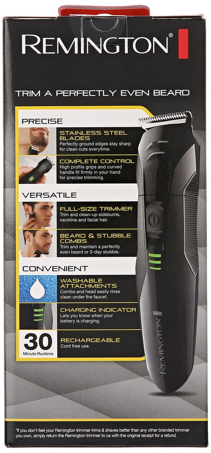 Remington PG6015A Rechargeable Stubble and Beard Trimmer, Black - 5 Piece Set Avelisse