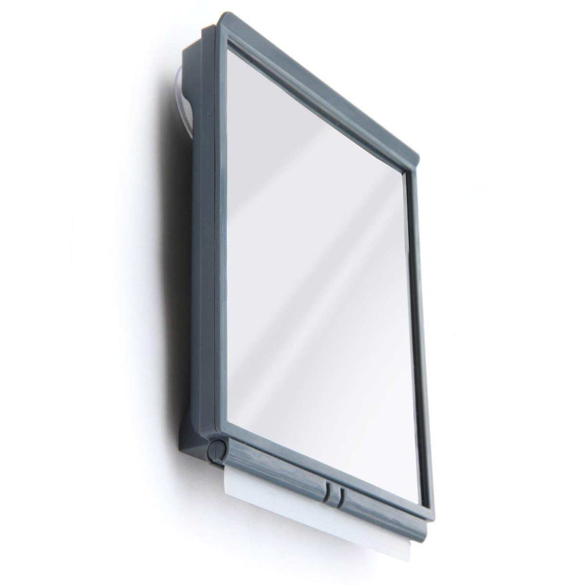 ToiletTree Products Fogless Shower Mirror with Squeegee and Travel Bag - Grey Avelisse