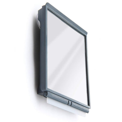ToiletTree Products Fogless Shower Mirror with Squeegee and Travel Bag - Grey Avelisse