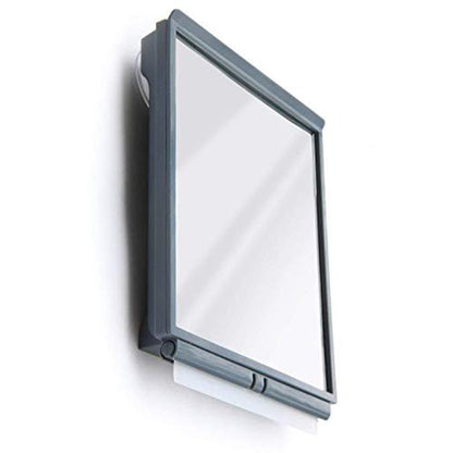 ToiletTree Products Fogless Shower Mirror with Squeegee and Travel Bag - Grey Avelisse