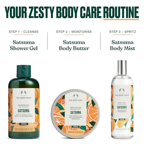 The Body Shop Satsuma Body Mist – Refreshing Citrus Scent, Vegan, 3.3 fl oz Avelisse