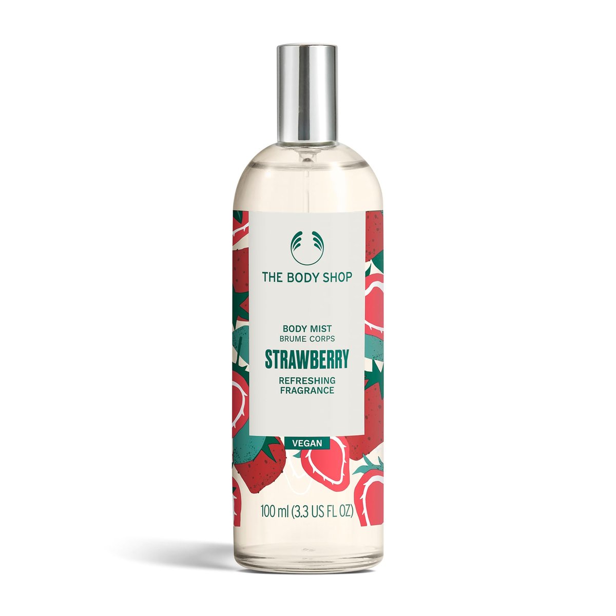 The Body Shop Strawberry Body Mist – Lightweight, Sweet Fruity Fragrance – Refreshes & Cools – Vegan – 3.3 Fl Oz Avelisse