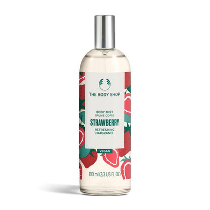 The Body Shop Strawberry Body Mist – Lightweight, Sweet Fruity Fragrance – Refreshes & Cools – Vegan – 3.3 Fl Oz Avelisse