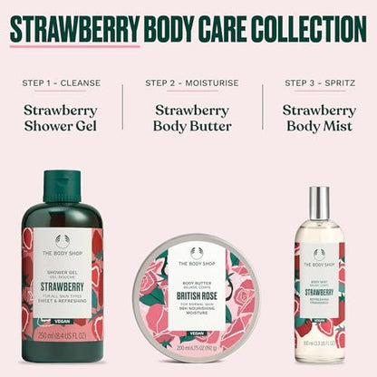 The Body Shop Strawberry Body Mist – Lightweight, Sweet Fruity Fragrance – Refreshes & Cools – Vegan – 3.3 Fl Oz Avelisse