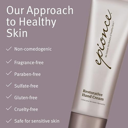 Epionce Restorative Hand Cream - Non-Greasy Hydrating Anti-Aging Hand Cream for All Skin Types with Hyaluronic Acid, Dermatologist Skincare Avelisse