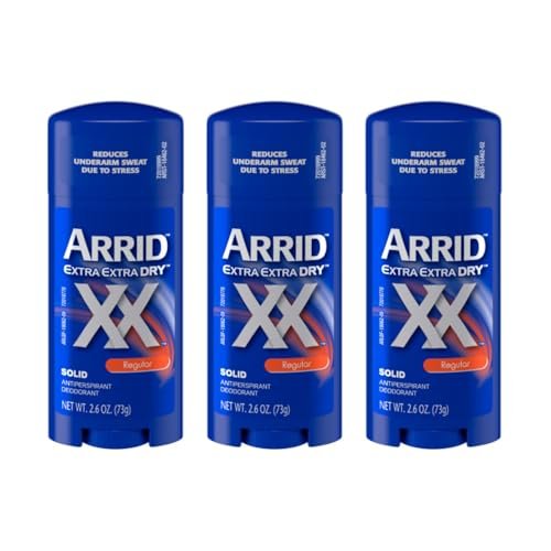 Arrid XX Antiperspirant Deodorant Solid Regular, 2.6 oz (Pack of 3) Avelisse