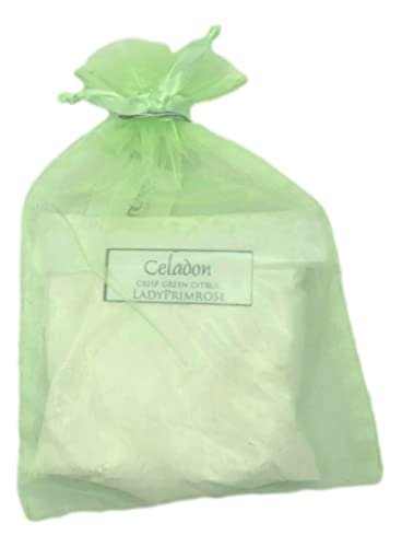 Lady Primrose Celadon Dusting Silk Pouch - 3 oz Luxury Body Powder - görsel 4