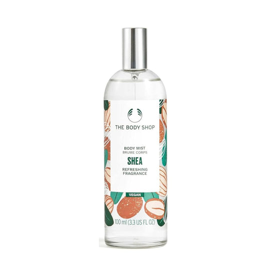 The Body Shop Shea Body Mist - Refreshing & Cooling Sweet Nutty Scent - Vegan - 3.3 oz Avelisse
