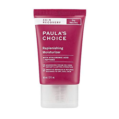 Paula's Choice SKIN RECOVERY Replenishing Face Moisturizer Cream – Daily Facial Moisturizer with Hyaluronic Acid & Peptides for Dry, Sensitive Skin, Fragrance-Free, 2 oz Avelisse