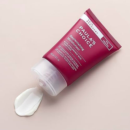 Paula's Choice SKIN RECOVERY Replenishing Face Moisturizer Cream – Daily Facial Moisturizer with Hyaluronic Acid & Peptides for Dry, Sensitive Skin, Fragrance-Free, 2 oz Avelisse
