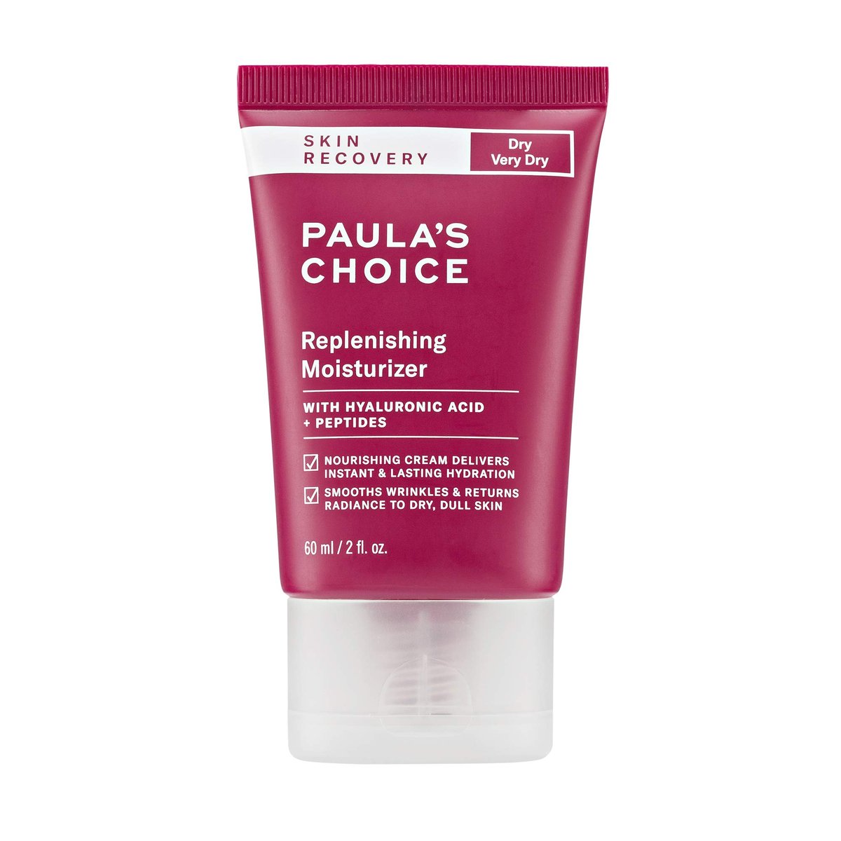 Paula's Choice SKIN RECOVERY Replenishing Face Moisturizer Cream – Daily Facial Moisturizer with Hyaluronic Acid & Peptides for Dry, Sensitive Skin, Fragrance-Free, 2 oz Avelisse