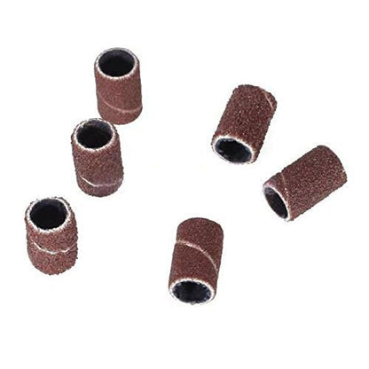 ZXUY 6-Piece Nail Drill Bits Set - 3/32" Shank Stainless Steel Bits for Acrylic, Gel, and Natural Nails