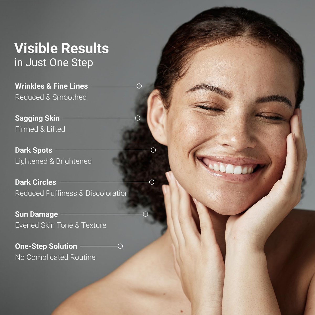 LifeCell All In One Anti-Aging Cream – Reduces Wrinkles, Fine Lines, Dark Circles & Sun Damage – Retinol, Vitamin C, DMAE & Hyaluronic Acid – Fragrance-Free, for All Skin Types (2.54 oz) Avelisse