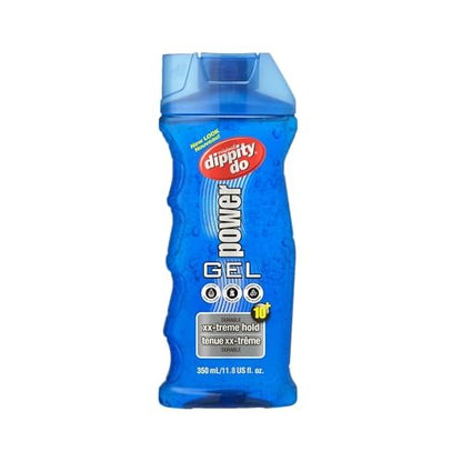 Dippity Do Power XX-treme Hold Durable Hair Gel - Level 10 Strength, Non-Greasy, High Shine, 11.8 oz Avelisse