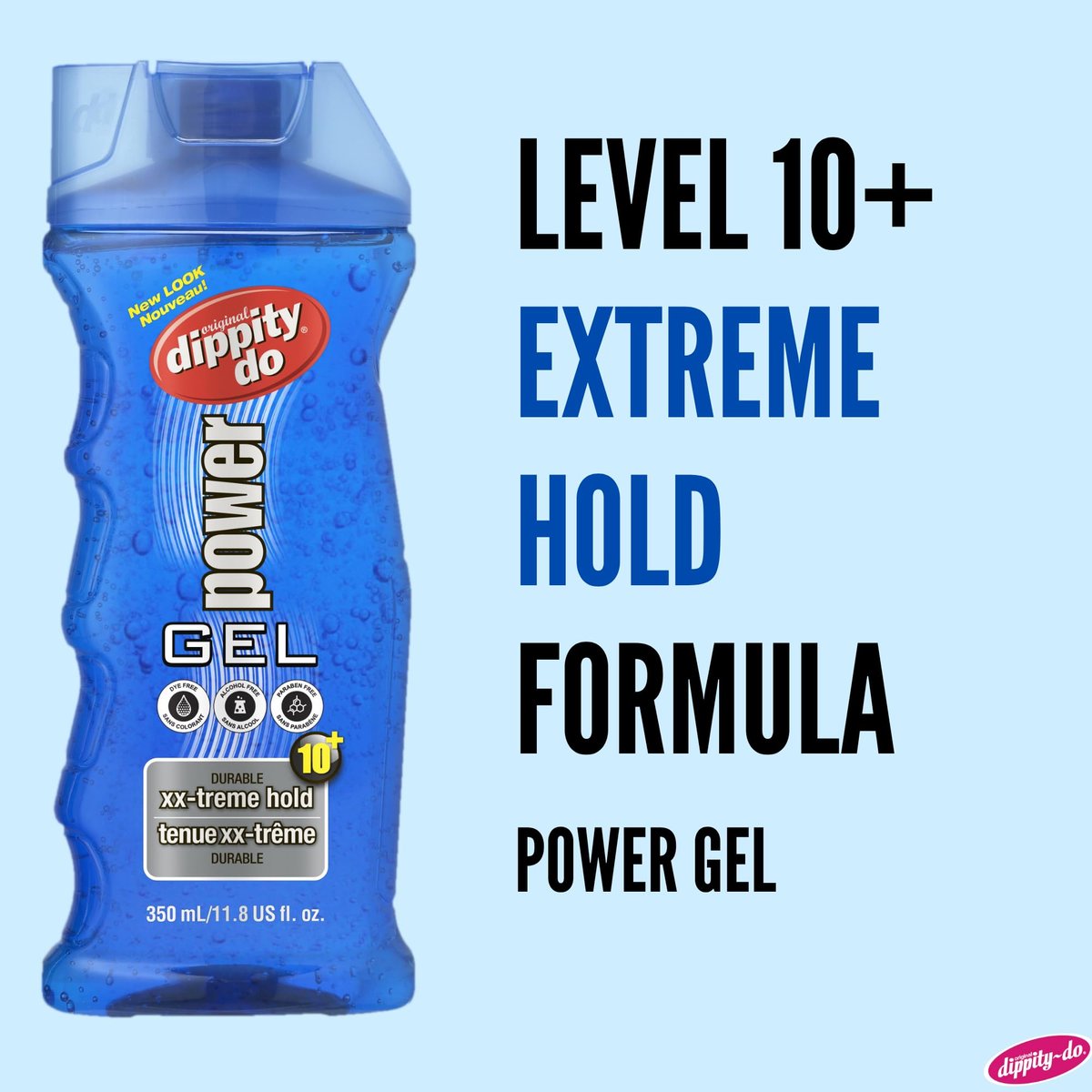 Dippity Do Power XX-treme Hold Durable Hair Gel - Level 10 Strength, Non-Greasy, High Shine, 11.8 oz Avelisse