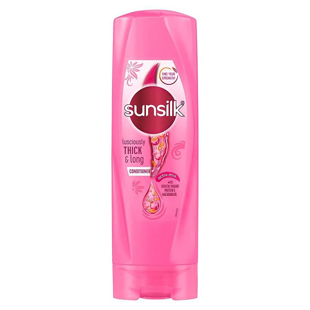 Sunsilk Lusciously Thick and Long Conditioner (180ml) - Volumizing & Strengthening Formula - görsel 1