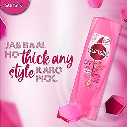Sunsilk Lusciously Thick and Long Conditioner (180ml) - Volumizing & Strengthening Formula