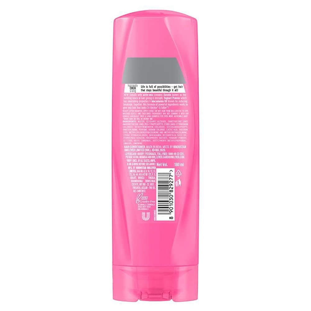 Sunsilk Lusciously Thick and Long Conditioner (180ml) - Volumizing & Strengthening Formula - görsel 9