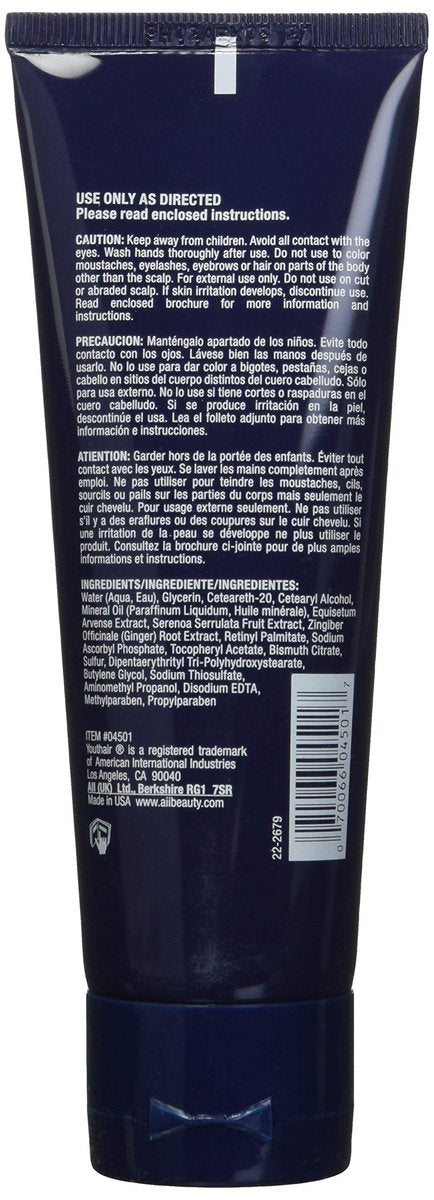 Youthair Creme Lead-Free Hair Color, 3.75 Fl Oz (Pack of 3) Avelisse
