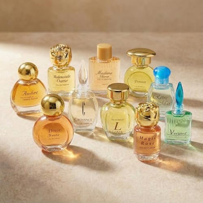 Charrier Parfums 10 Eaux de Parfum Luxurious Gift Box - Made in Provence, France - 57.8 ml