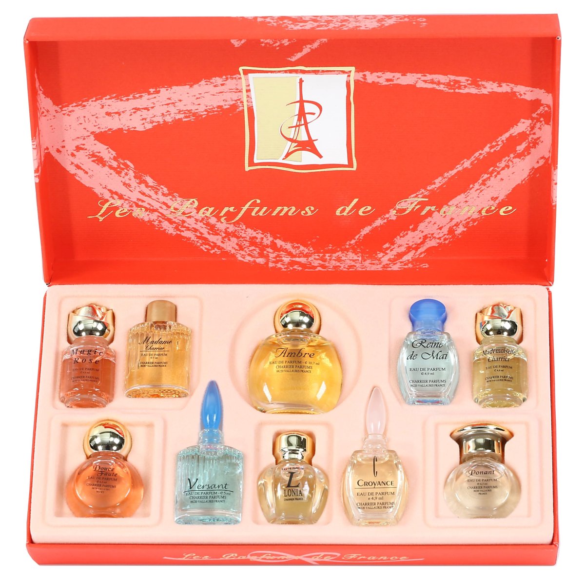 Charrier Parfums 10 Eaux de Parfum Luxurious Gift Box - Made in Provence, France - 57.8 ml - görsel 2