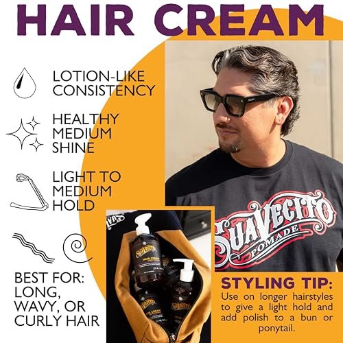 Suavecito Hair Cream Pump Bottle - Medium Shine, All Day Light Hold (8 oz) - görsel 8