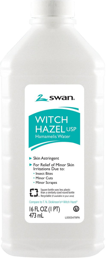 Swan Witch Hazel, 16 Ounce - Natural Astringent for Skin Care