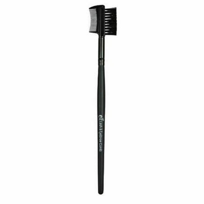 e.l.f. Lash & Brow Comb - Dual-Sided Brush for Groomed Lashes & Brows, Vegan & Cruelty-Free