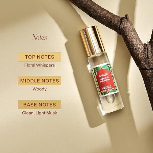Nemat International Amber Perfume Oil Roll-On – Long Lasting Alcohol Free Amber Oil Perfume for Women and Men, Essential Oil Based Fragrance, Clean Vegan Body Oil Roll On, 10 ml / 0.33 fl Oz - görsel 6