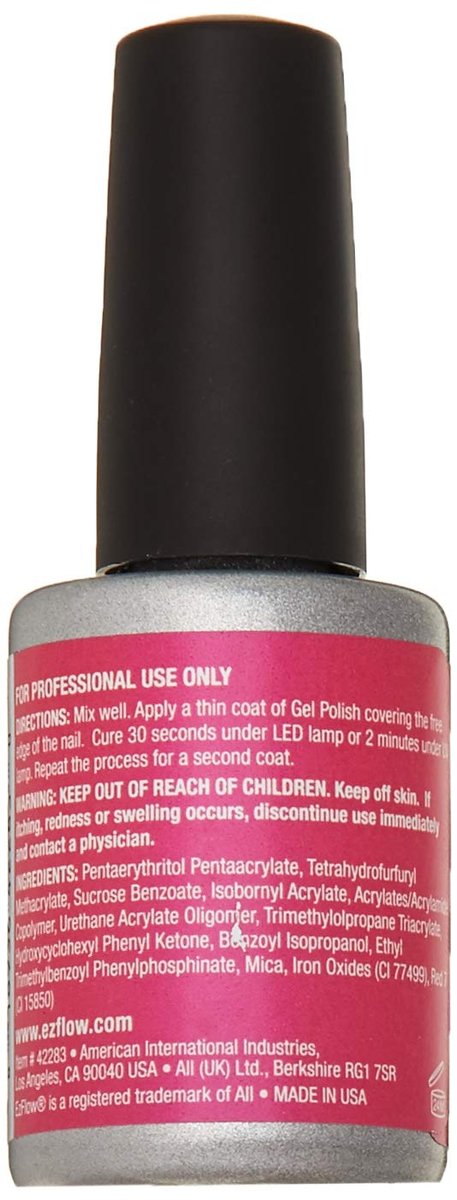 EzFlow 1st Launch Sweet Tart Gel Polish - 0.5 fl oz Long-Lasting High-Shine Nail Color - görsel 3