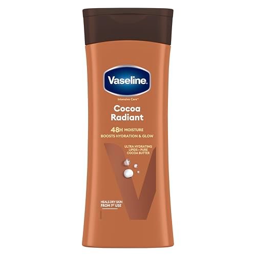 Vaseline Cocoa Radiant Intensive Care Moisturizing Hand and Body Lotion, 10 oz (Pack of 2) – with Pure Cocoa Butter & Ultra-Hydrating Lipids - görsel 2