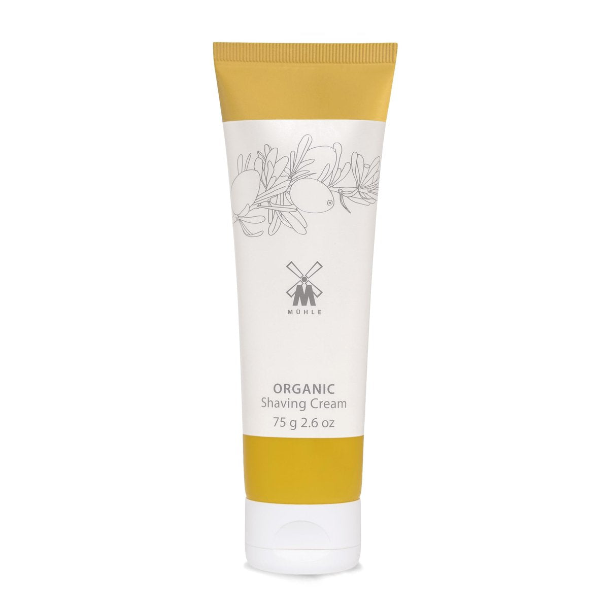 MÜHLE Organic Shaving Cream – Natural Shaving Cream with Argan Oil, BDIH Certified, 75mL (2.5 oz) – Vegan & Travel Friendly Avelisse