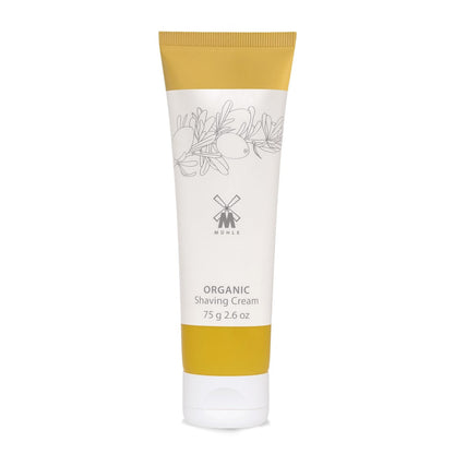 MÜHLE Organic Shaving Cream – Natural Shaving Cream with Argan Oil, BDIH Certified, 75mL (2.5 oz) – Vegan & Travel Friendly Avelisse