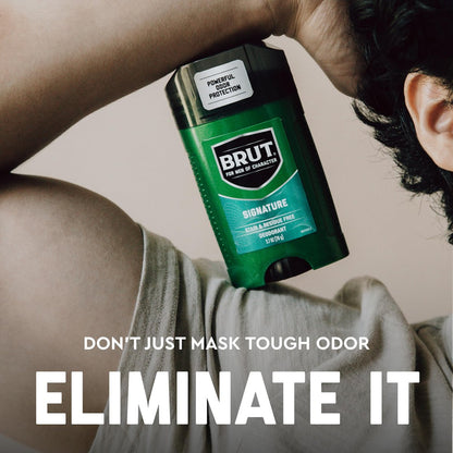Brut Signature Scent 48H Odor Protection Deodorant Stick for Men, 2.7 oz