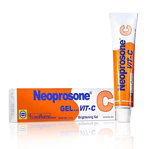 Neoprosone Vitamin C Gel with Alpha Arbutin – Brightening Gel Cream for Neck, Face, Body, Armpit, Hands – 1 fl oz Avelisse
